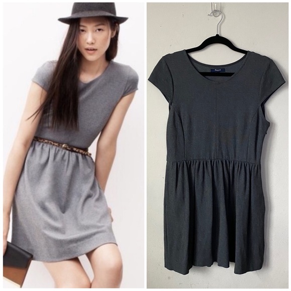 Madewell Dresses & Skirts - Madewell Ponte Screenplay Dress Dark Gray Large
